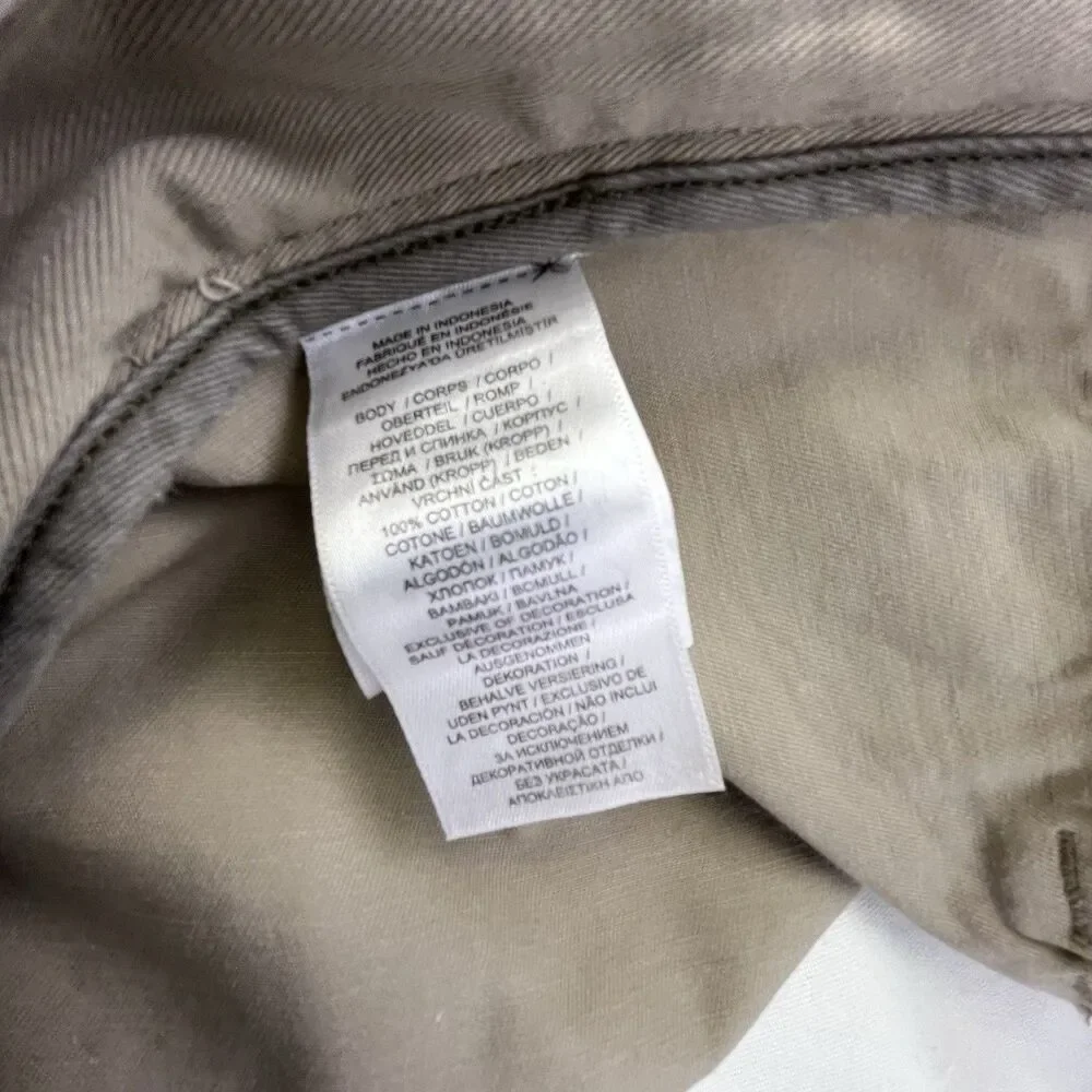 Polo Ralph Lauren Cargo Shorts Mens Size 42 Khaki Military Style 10.5” Inseam